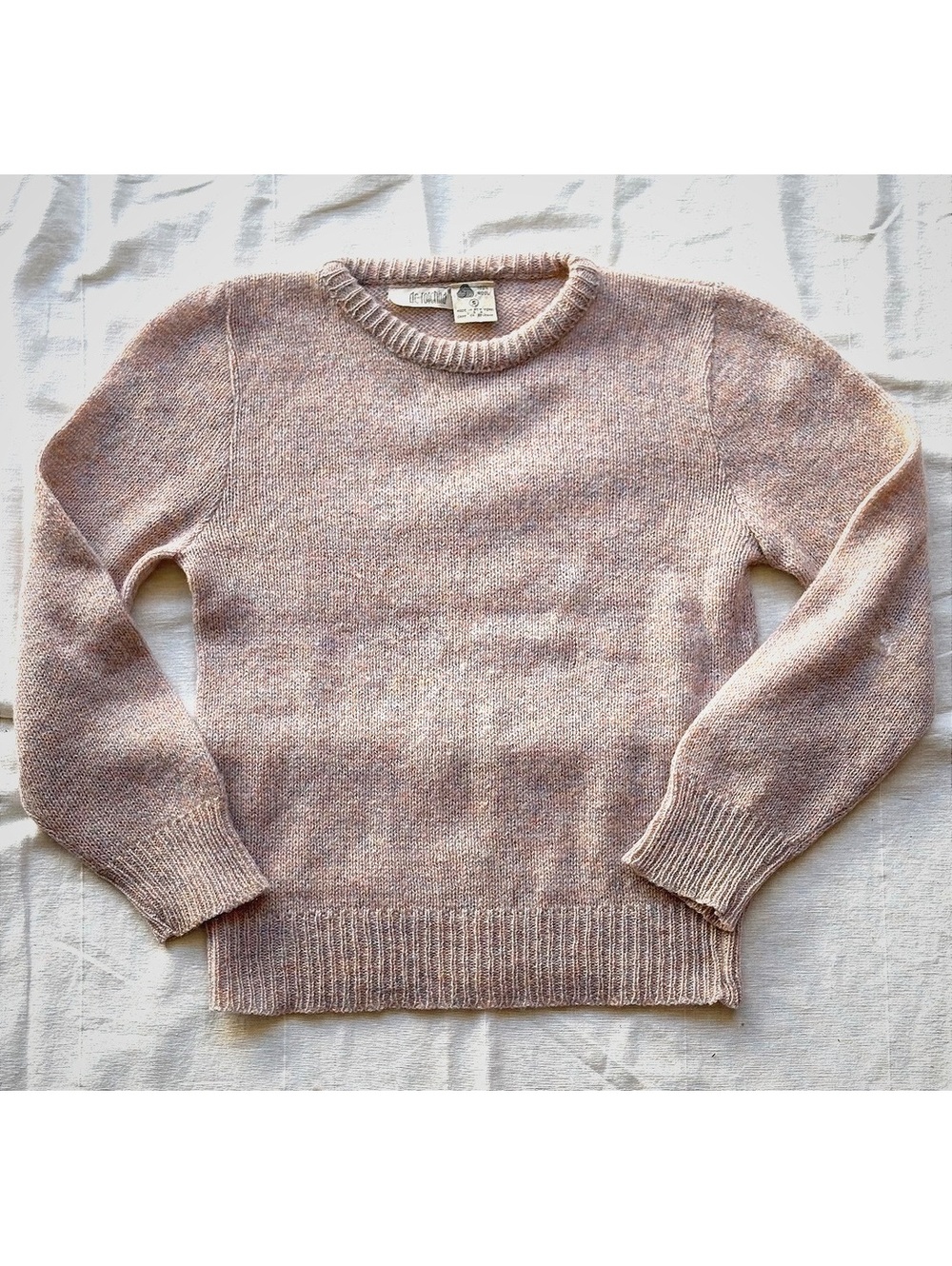 80s de rotchild Vintage 100% Wool Sweater Size S in Pink #naturalfibers #fall